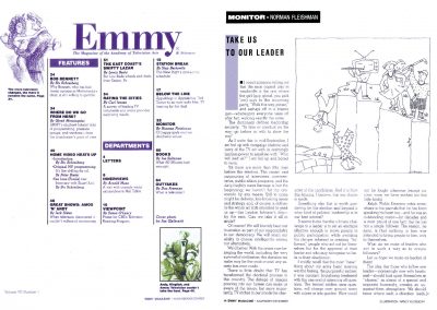 Table of Contents and Department layout | Emmy